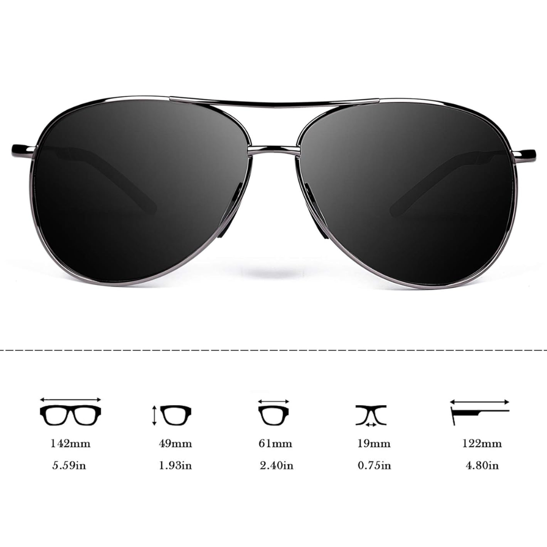 Premium Polarized Aviator Sunglasses - Joey | Skanto