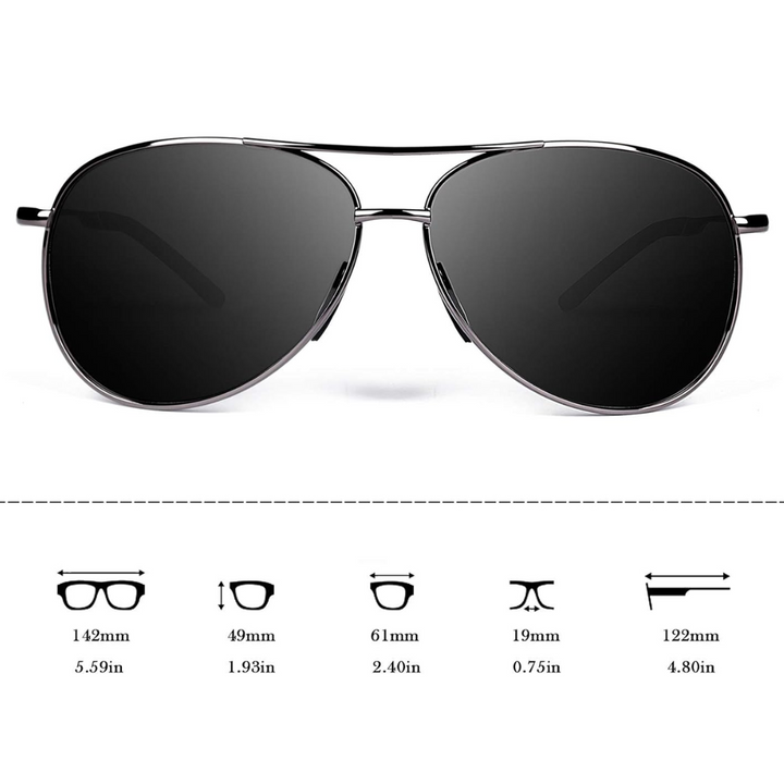 Premium Polarized Aviator Sunglasses - Joey | Skanto