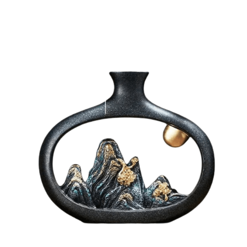Skanto | Detaljerte fjellmønstre i en elegant vase