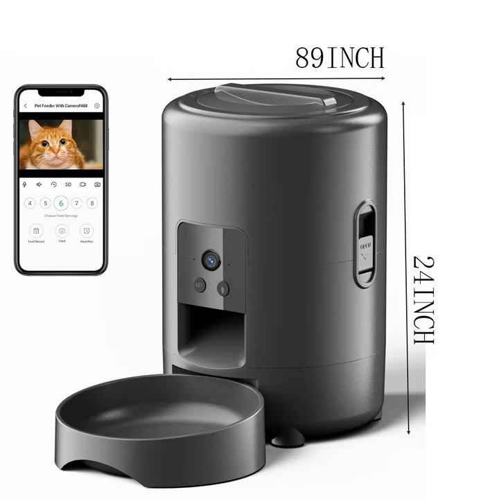 Skanto | Smart 68oz Automatisk Kjæledyrfôringssystem med Kamera & WiFi Kontroll