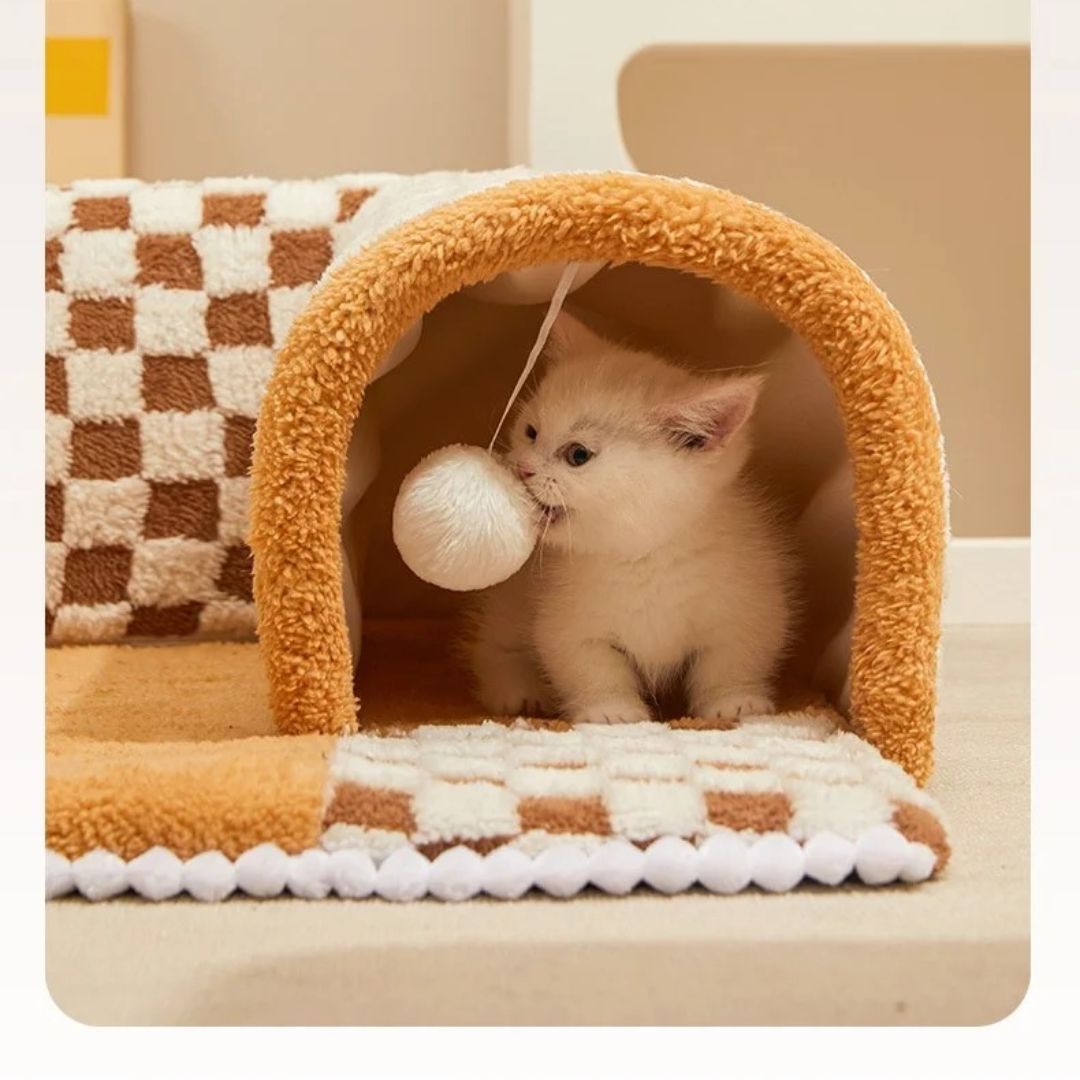 CozyCat Tunnel – Stilfullt lekeområde for katter Skanto