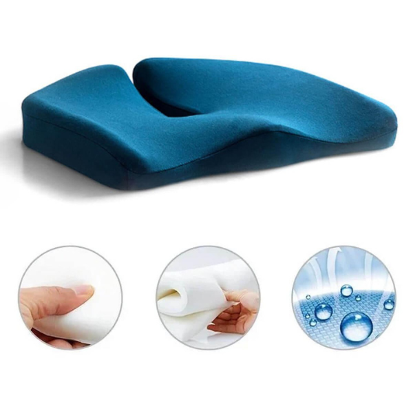 Skanto | ErgoRelief Setepute – Ergonomisk Minne Skumpute for Rygg og Haleben