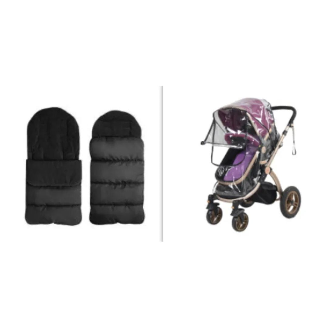 Norvo | Regntrekk for Barnevogn – Vanntett Beskyttelsesdeksel for Barnevogn
