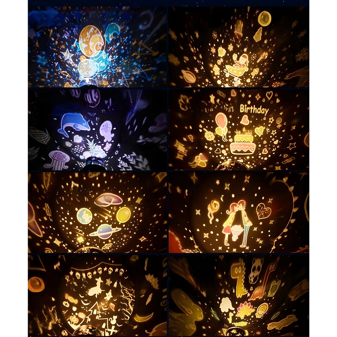 BunnyBeam Light - Uformell Søt Kanin Prosjektor Nattlys for Barn | Skanto