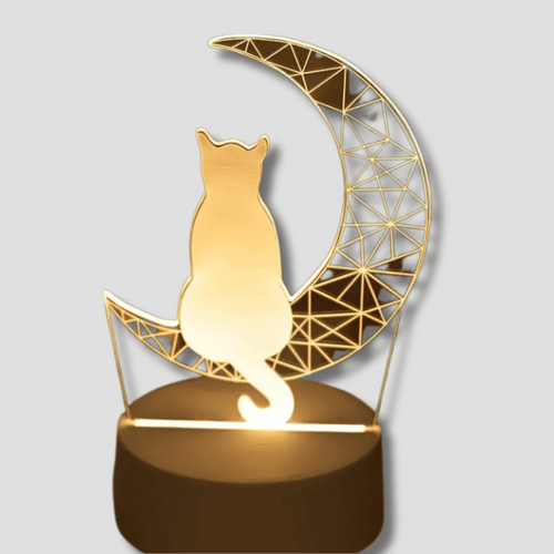Skanto | LunaCat - 3D Nattlampe med Måne Design