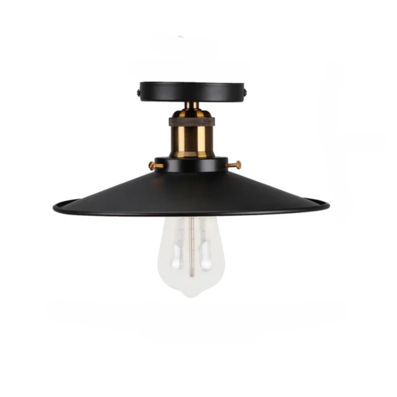 Vintage taklampe i industriell stil, metallampe for stue eller soverom, LED-kompatibel | Skanto