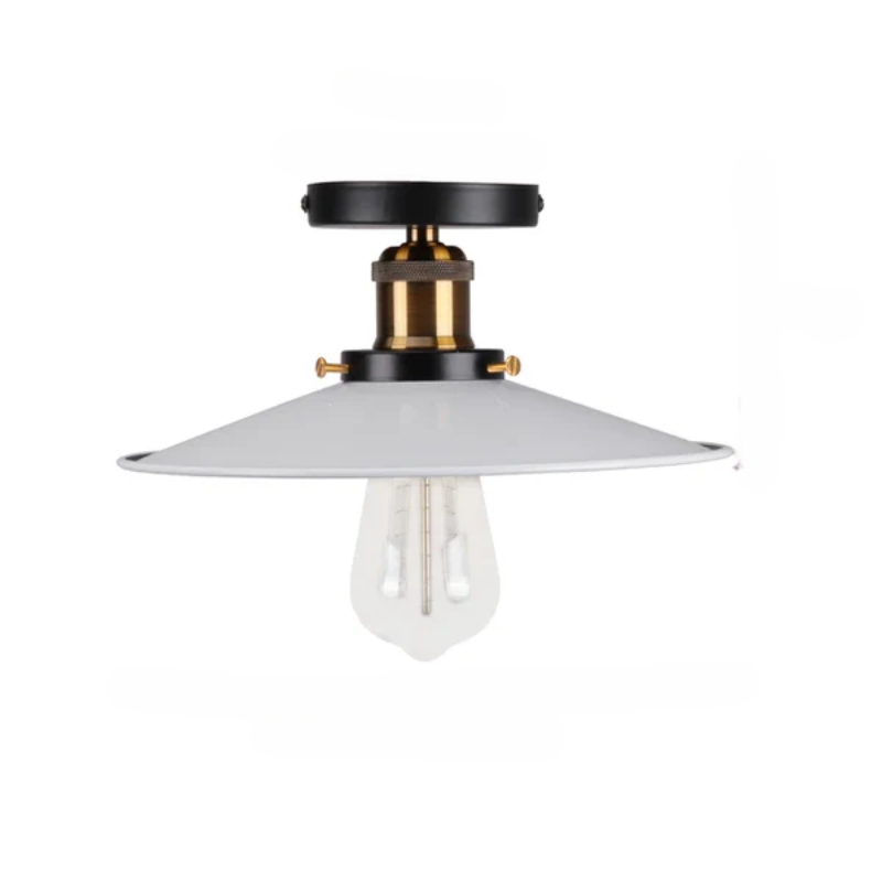 Vintage taklampe i industriell stil, metallampe for stue eller soverom, LED-kompatibel | Skanto