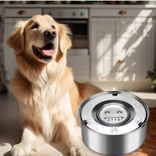 FreshPaws – Rustfritt stål hundevannskål med anti-søle funksjon Skanto