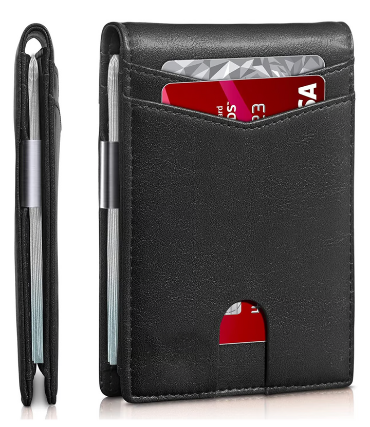 SafeSlim RFID-Geldbörse fra Leder für Herren – Kompakt, dunn og sicher