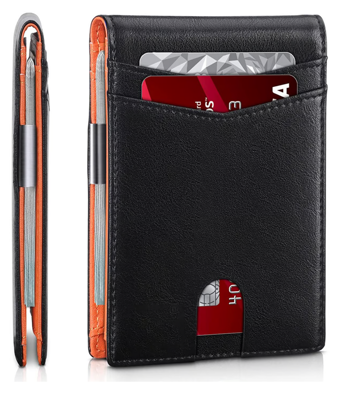 SafeSlim RFID-Geldbörse fra Leder für Herren – Kompakt, dunn og sicher