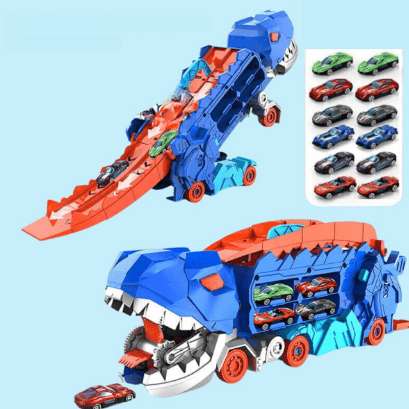 Skanto | Dino Adventure Truck Unik transformerbar leke-sett for uendelig moro