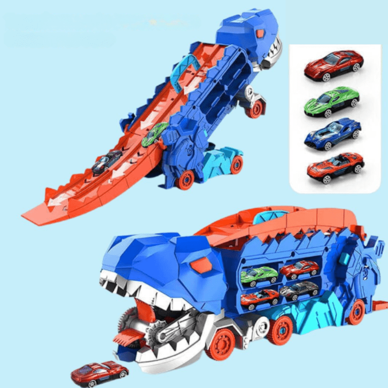 Skanto | Dino Adventure Truck Unik transformerbar leke-sett for uendelig moro