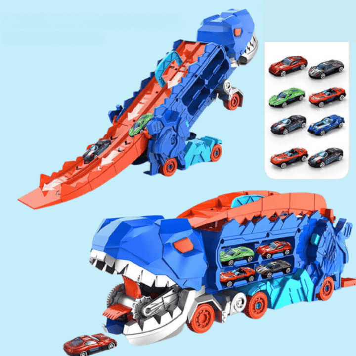Skanto | Dino Adventure Truck Unik transformerbar leke-sett for uendelig moro