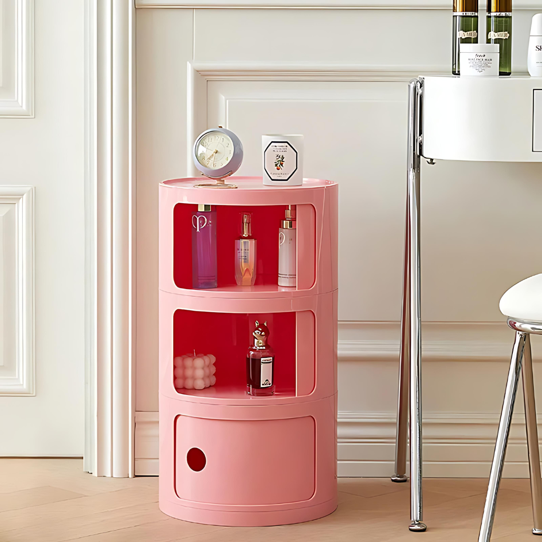 Skanto | Vase-formet Sidebord med Oppbevaringsrom