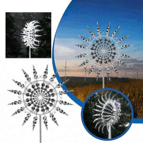 MagicWind kinetisk vindmølle laget av metall | Skanto