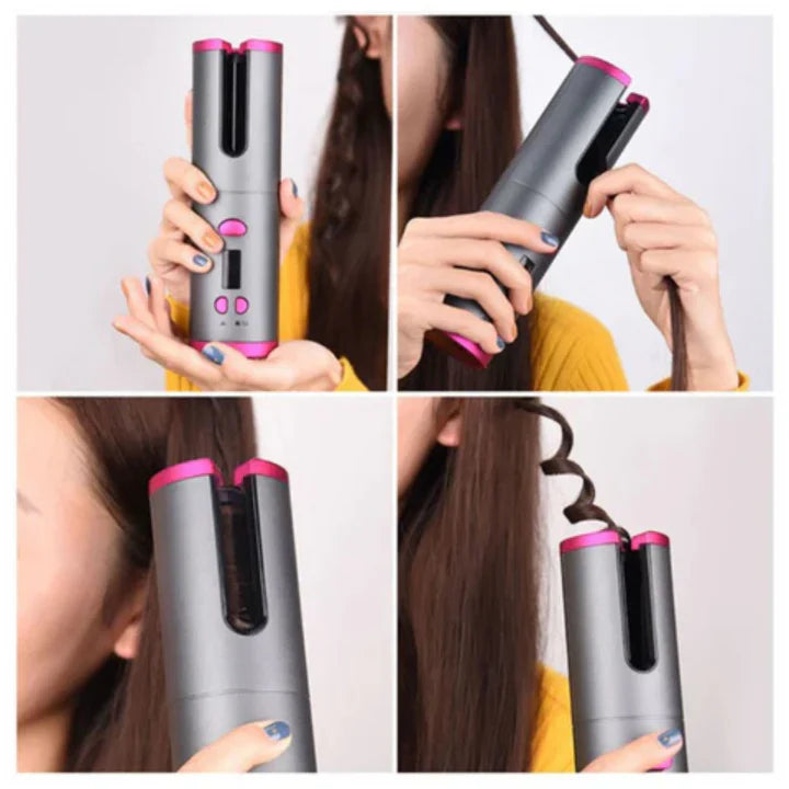 Skanto | PerfectCurl Automatisk Krøll Styler | Trådløs og Oppladbar for Perfekte Krøller