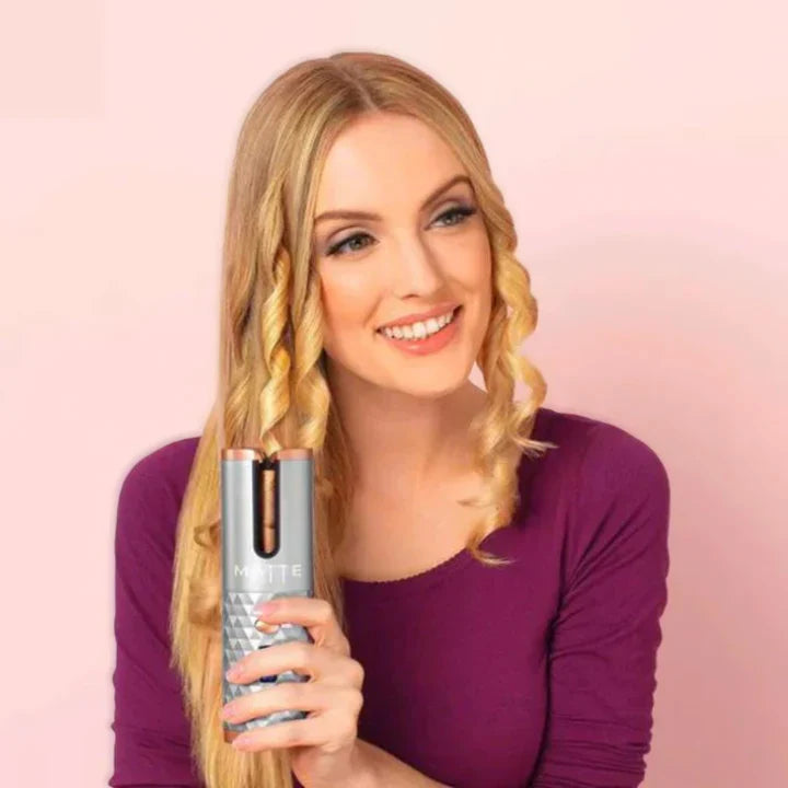 Skanto | PerfectCurl Automatisk Krøll Styler | Trådløs og Oppladbar for Perfekte Krøller