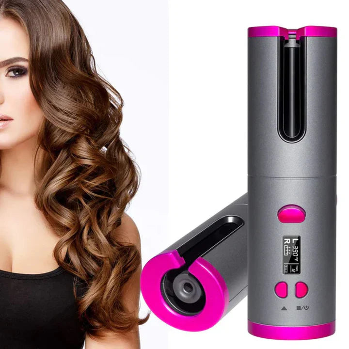 Skanto | PerfectCurl Automatisk Krøll Styler | Trådløs og Oppladbar for Perfekte Krøller