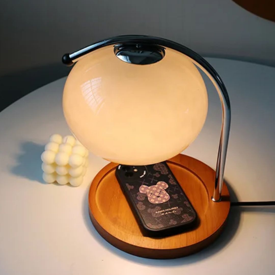 Alyssa Retro Bordlampe - Elegant Glassbelysning Skanto