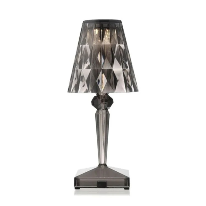 CrystalLuxe Bordlampe - Elegant Krystall Bordbelysning Skanto