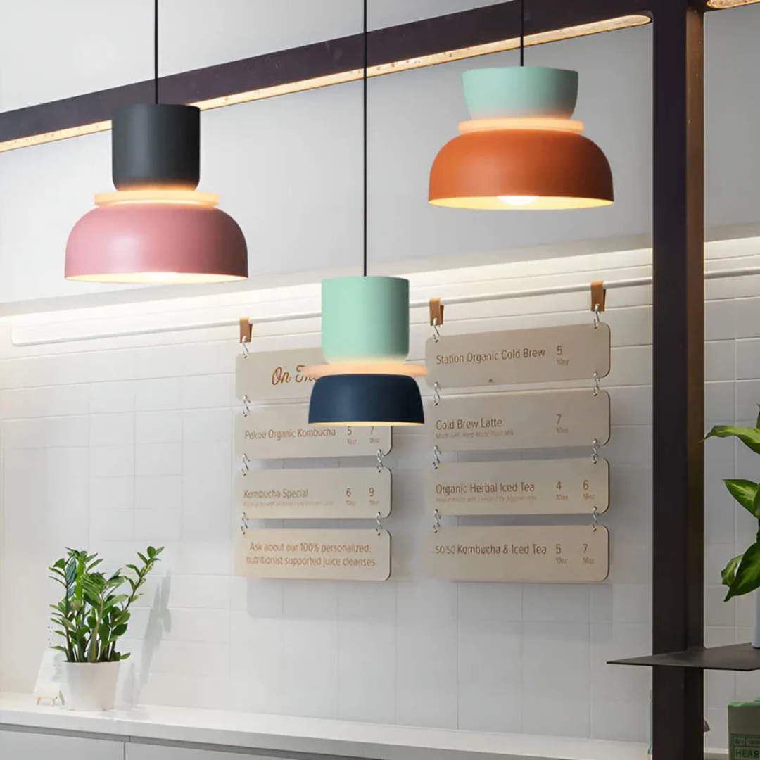 Skanto | VividGlow – Fargerik Macaron LED Pendellampe | Moderne, Stilig & Energieffektiv