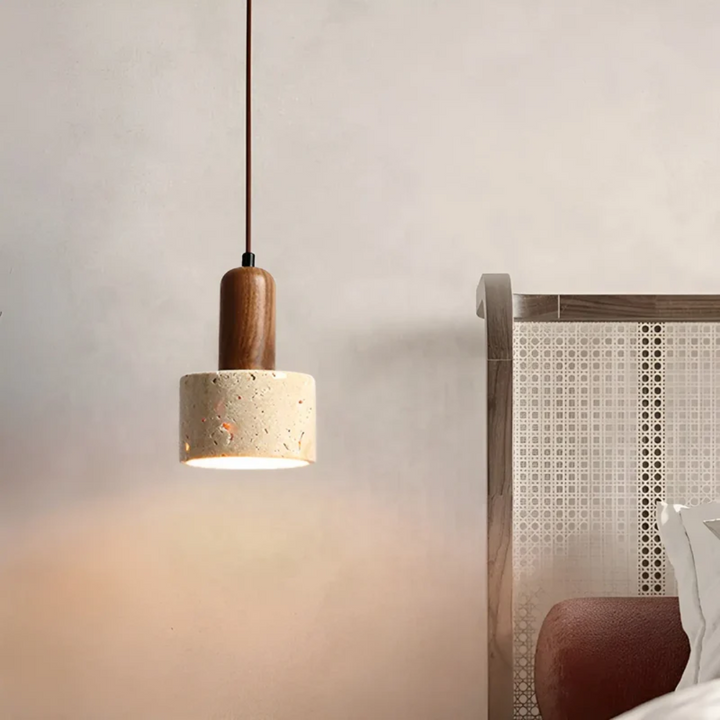 TranquilGlow - Elegant Wabi-Sabi Taklampe Skanto