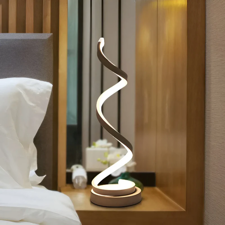 Skanto | Dimbar Moderne Spiral Bordlampe - LumaSpiral