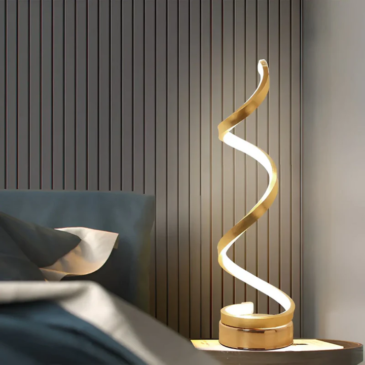 Skanto | Dimbar Moderne Spiral Bordlampe - LumaSpiral