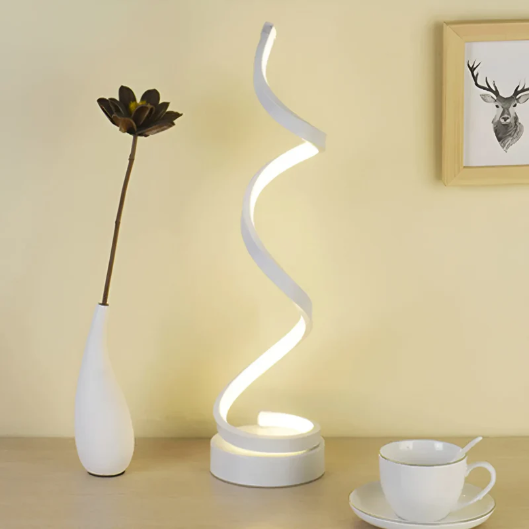 Skanto | Dimbar Moderne Spiral Bordlampe - LumaSpiral