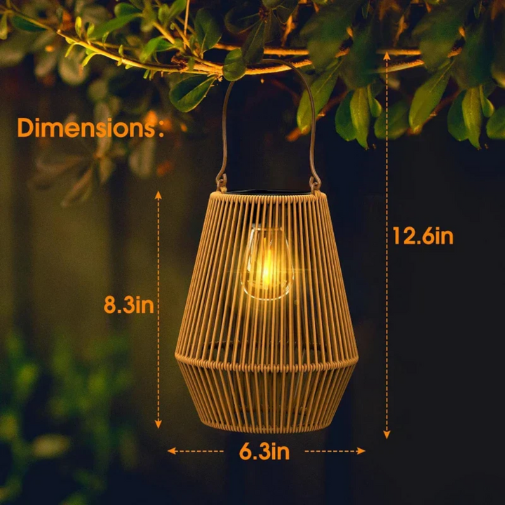 Skanto | Håndvevd Vanntett Solarlampe for Hage - SunWeave