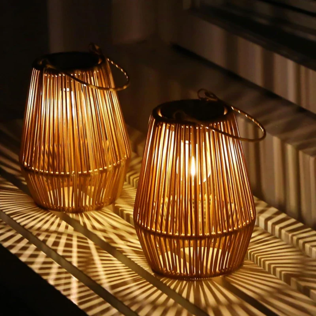Skanto | Håndvevd Vanntett Solarlampe for Hage - SunWeave