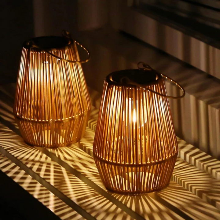 Skanto | Håndvevd Vanntett Solarlampe for Hage - SunWeave