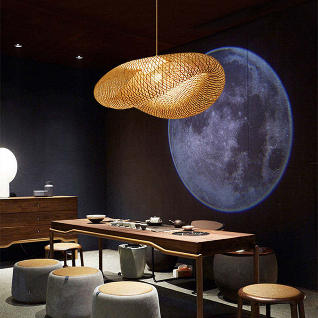 Skanto | Design LED Pendellampe Bambus Kuler - EcoSphere