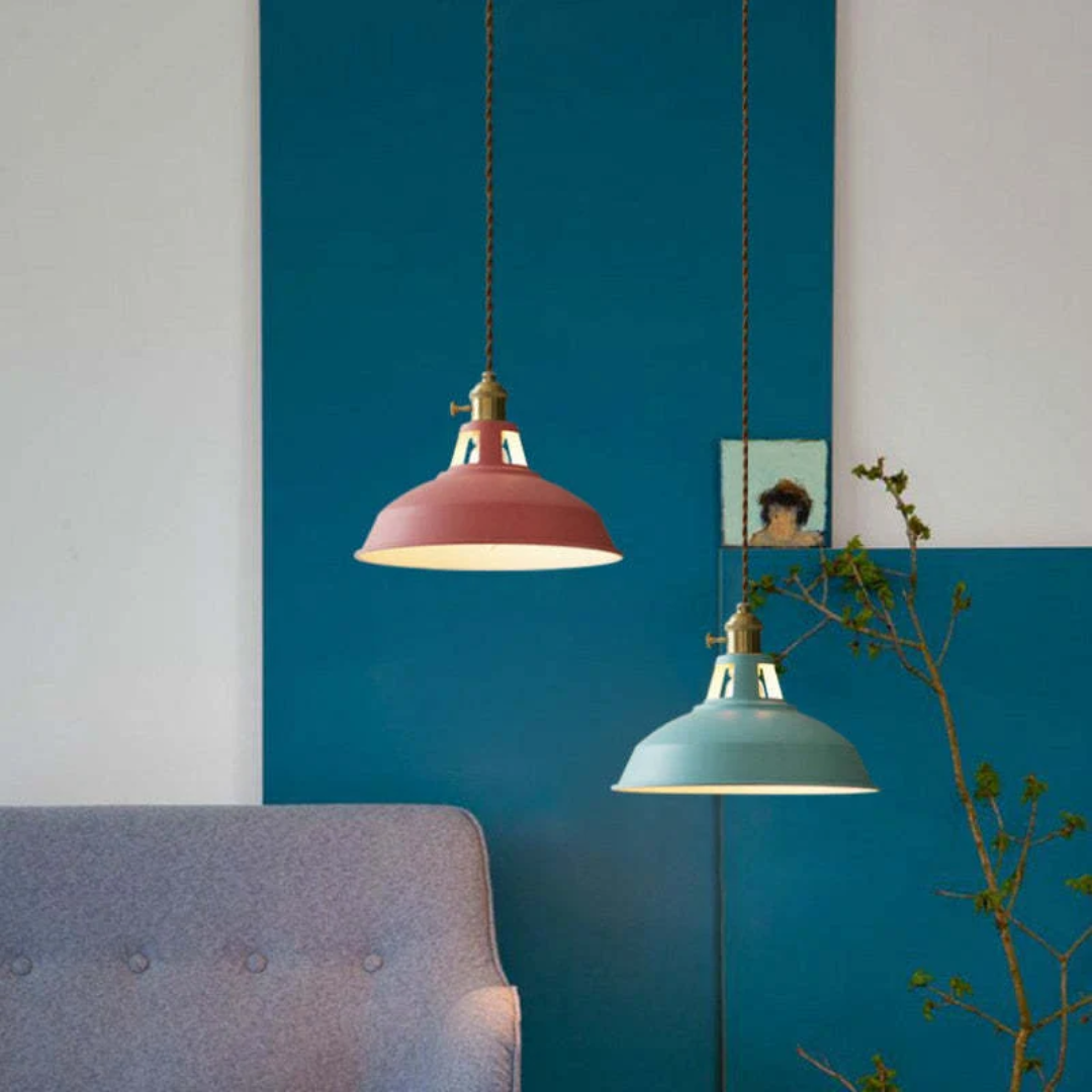Moderne Fargerik LED Pendellampe - ChromaLuxe | Skanto
