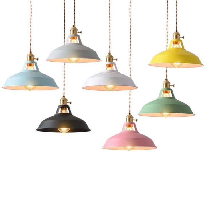 Moderne Fargerik LED Pendellampe - ChromaLuxe | Skanto