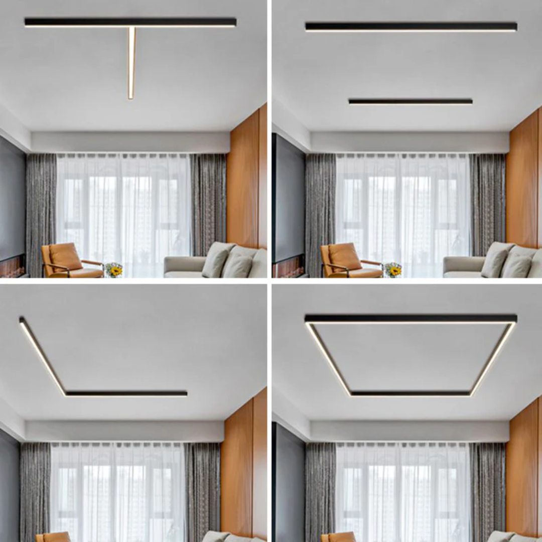 Moderne lineær LED takbelysning Skanto