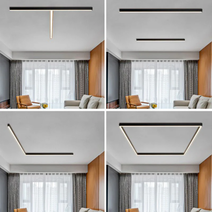 Moderne lineær LED takbelysning Skanto
