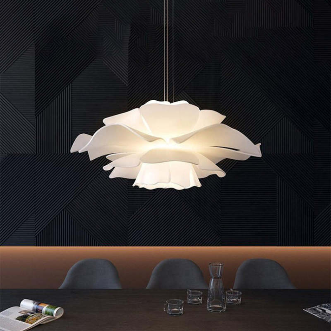 Skanto | Design Pendellampe Blomst Hvit Metall - Sophia