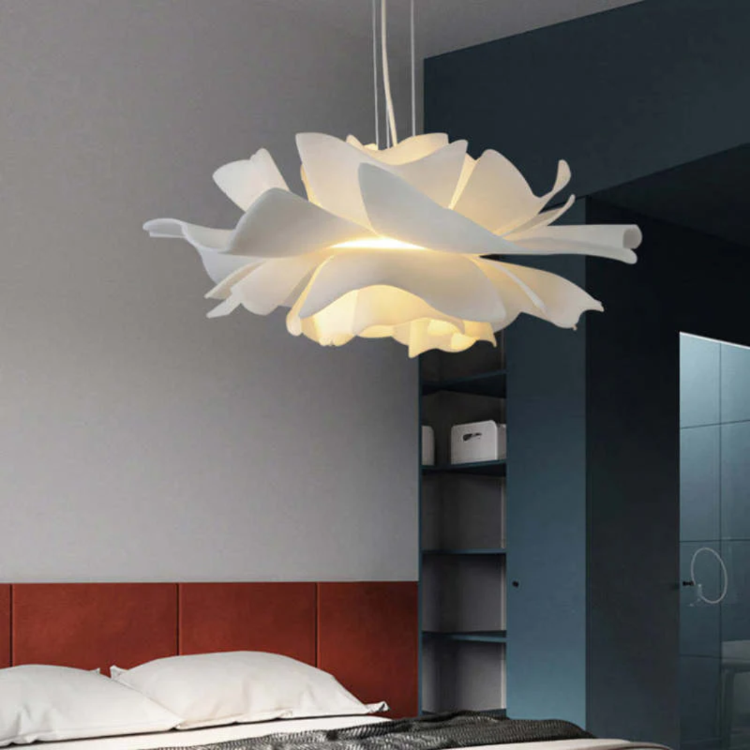 Skanto | Design Pendellampe Blomst Hvit Metall - Sophia