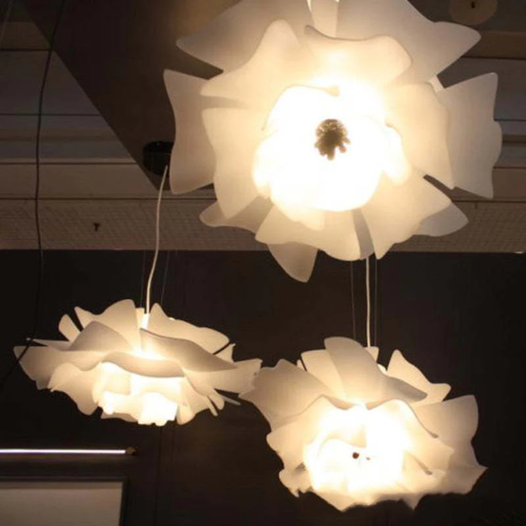 Skanto | Design Pendellampe Blomst Hvit Metall - Sophia