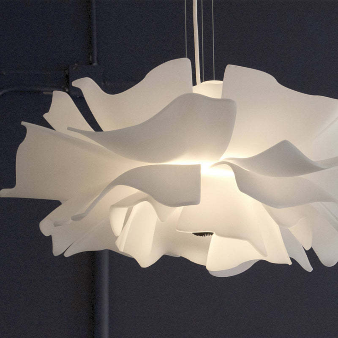 Skanto | Design Pendellampe Blomst Hvit Metall - Sophia