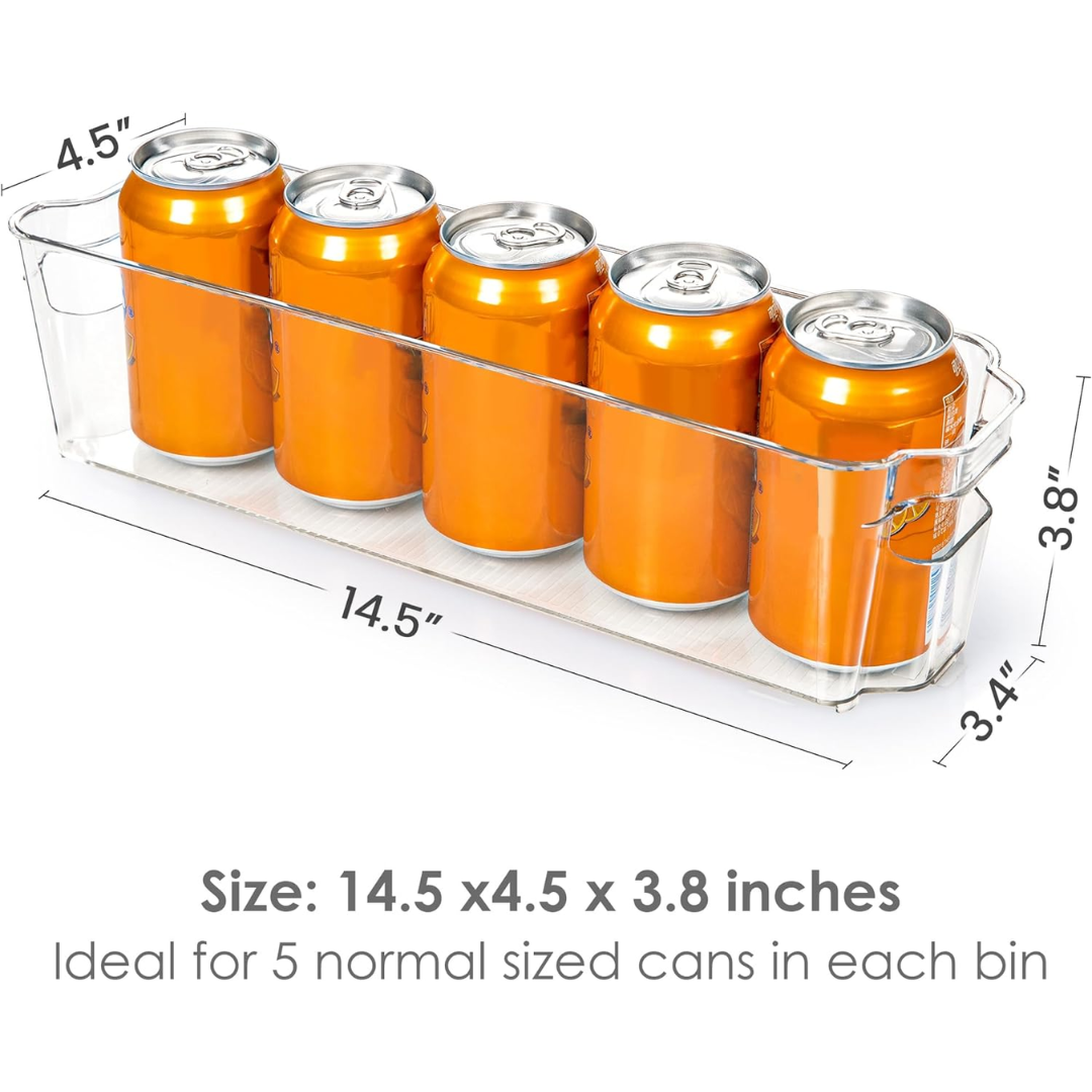 Skanto | Gjennomsiktige Oppbevaringsbokser For Kjøleskap (4 Stykker) - Coolorganize