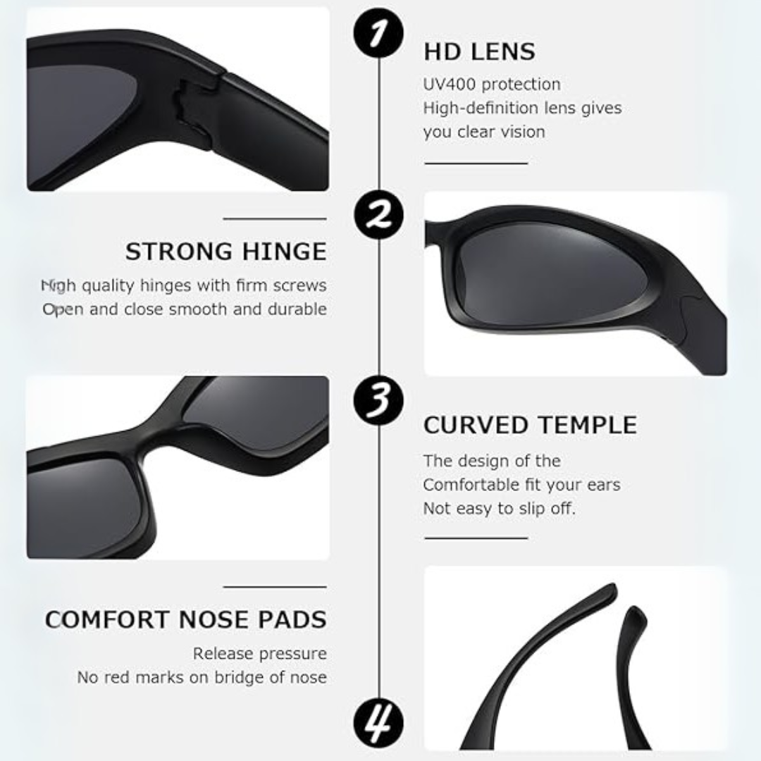 Polarized Sport Sunglasses - SwiftWrap | Skanto