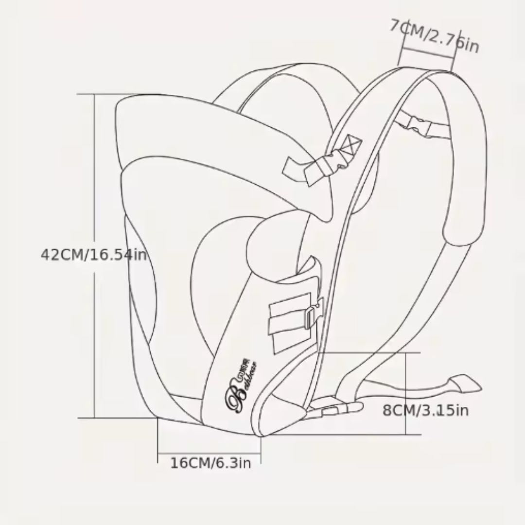 Norvo | Babybære Ergonomisk – Komfortabel mage- og ryggbærer