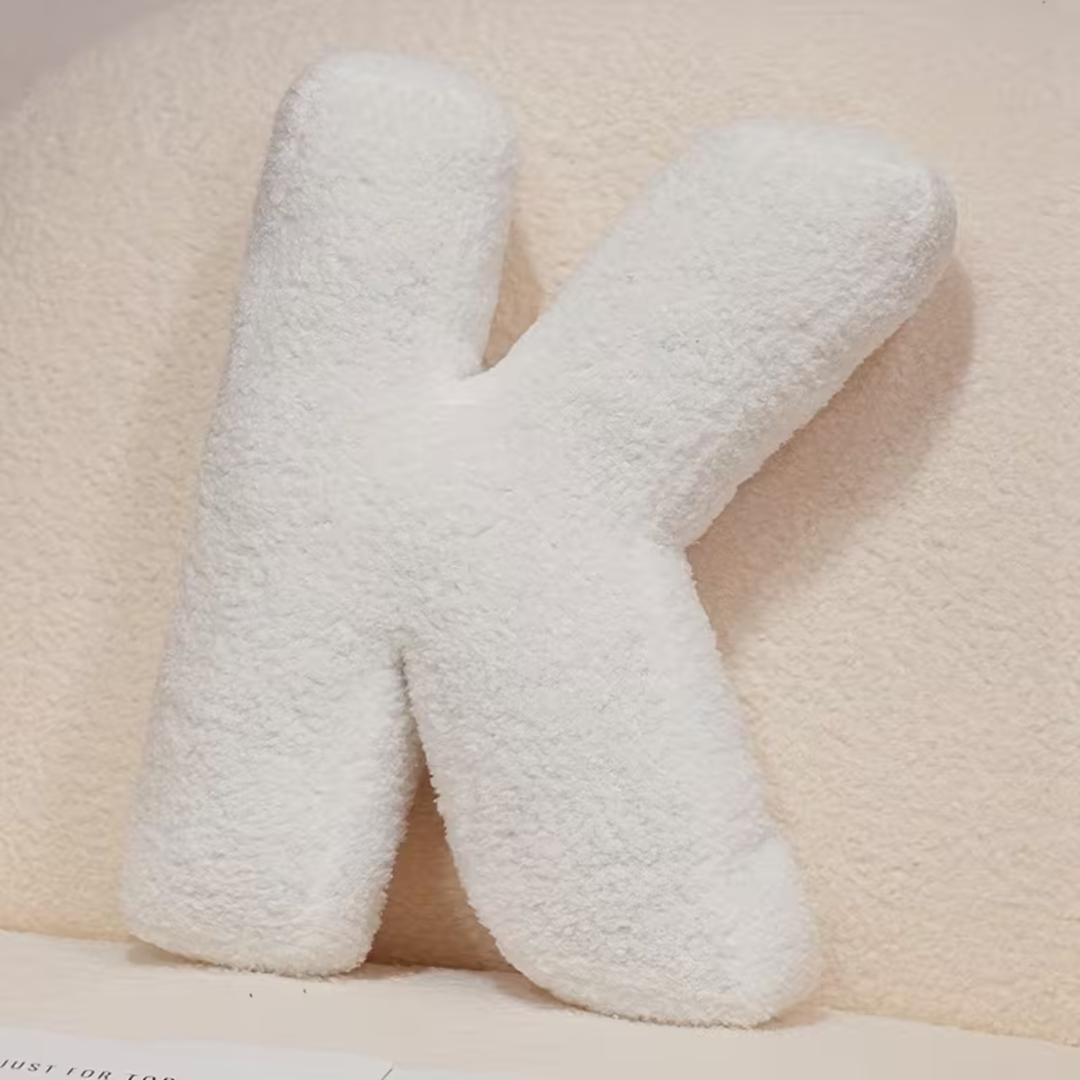 Hvit Bokstav Dekorativ Pute – Myk Og Allsidig | Kreative Puter For Sofaen Og Sengen | Skanto