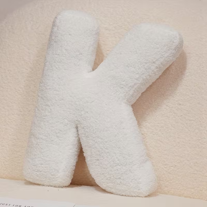 Hvit Bokstav Dekorativ Pute – Myk Og Allsidig | Kreative Puter For Sofaen Og Sengen | Skanto