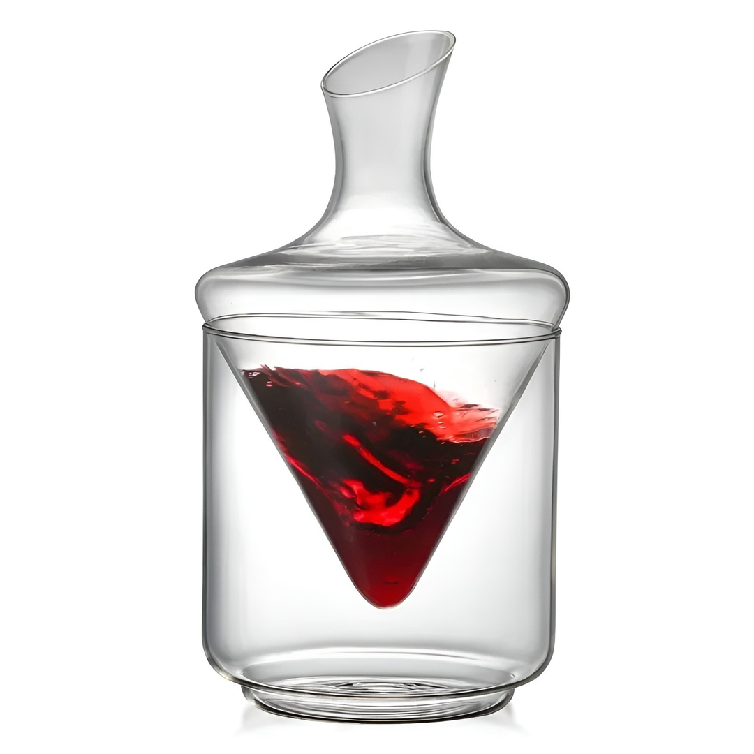 Whisky Karaffel med Isbøtte – Skantoykrystallfri Premiumglass | Stilig Sett for Whisky, Vodka & Brandy | Skanto