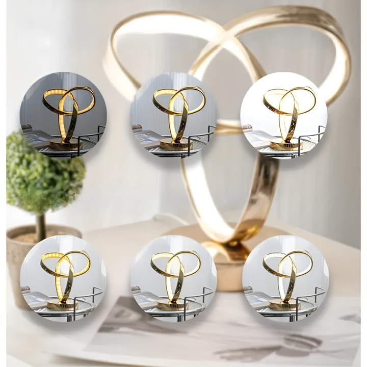 Skanto | Lampe - Luksus Gull Möbius Ring Skrivebords Leselampe