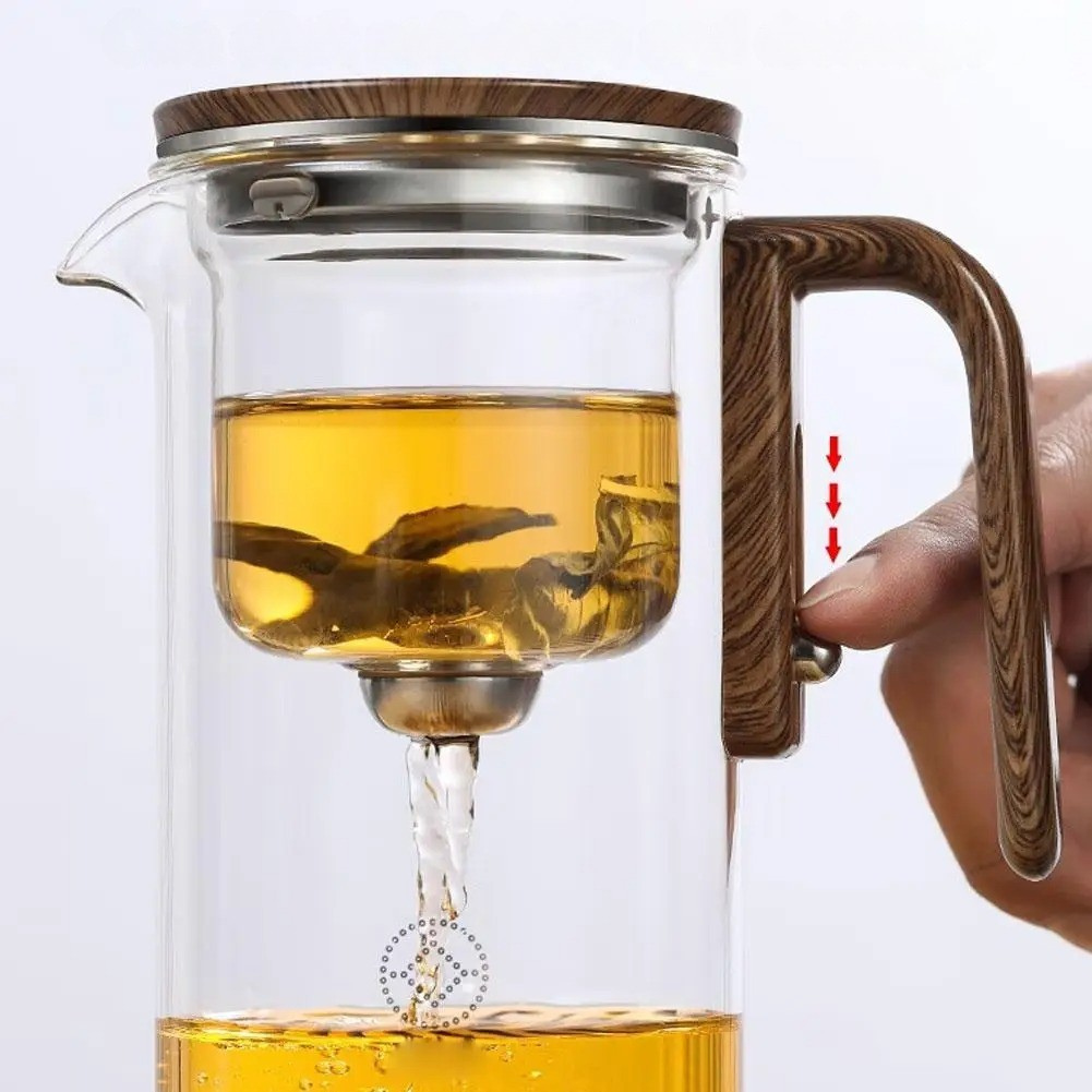 TranquilSip Tekanne – Glass-tekanne med magnetisk lukking