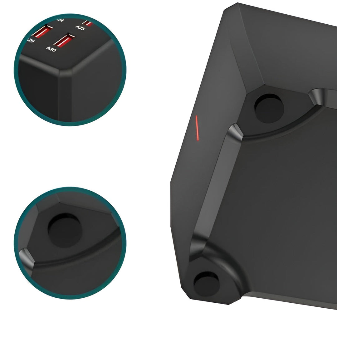 Skanto | Voltura Multi-USB Laderstasjon | 30 Porter | Hurtiglading & Overspenningsbeskyttelse | Kompakt & Holdbar